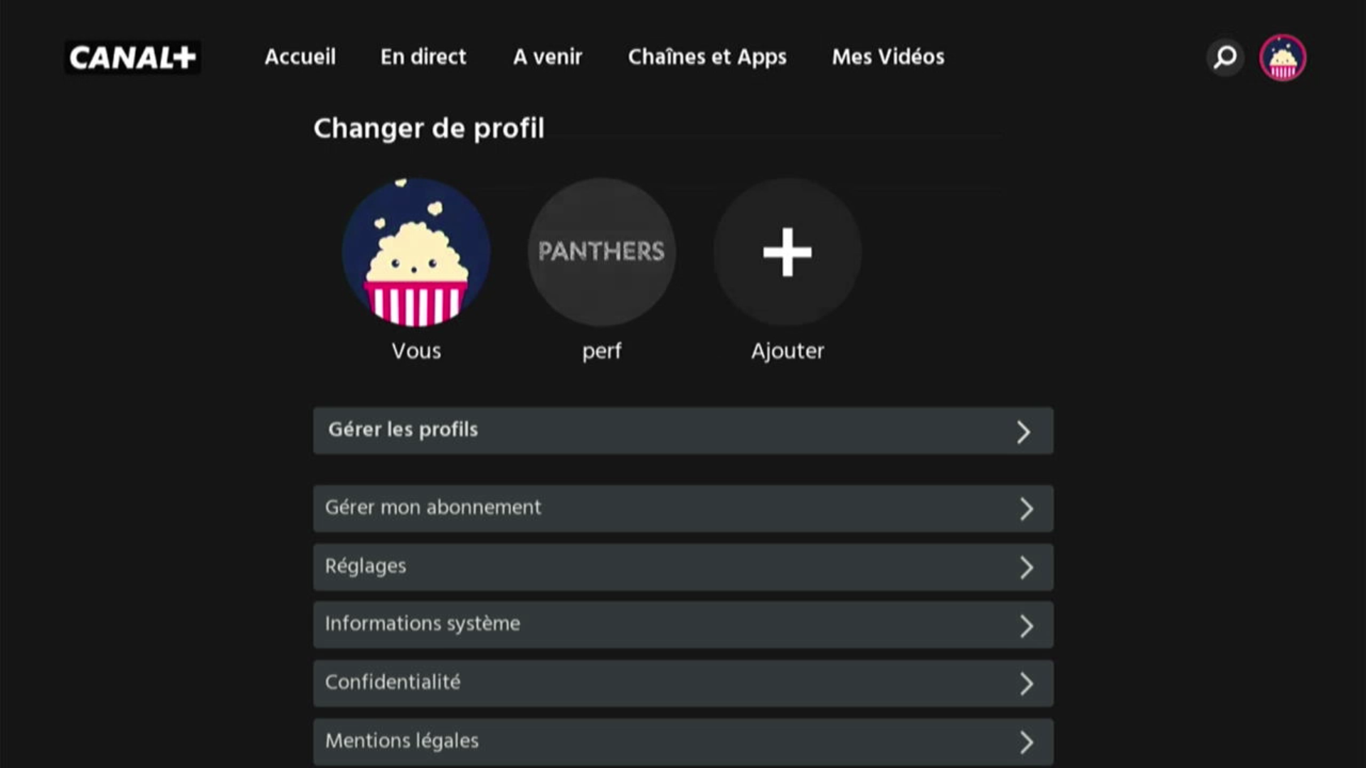Player - Profil